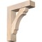 Ekena Millwork Olympic Block Smooth Bracket w/ Offset Brace, Douglas Fir, 5 1/2"W x 20"D x 24"H BKT0604X20X24OLY05SDF - alternate 1